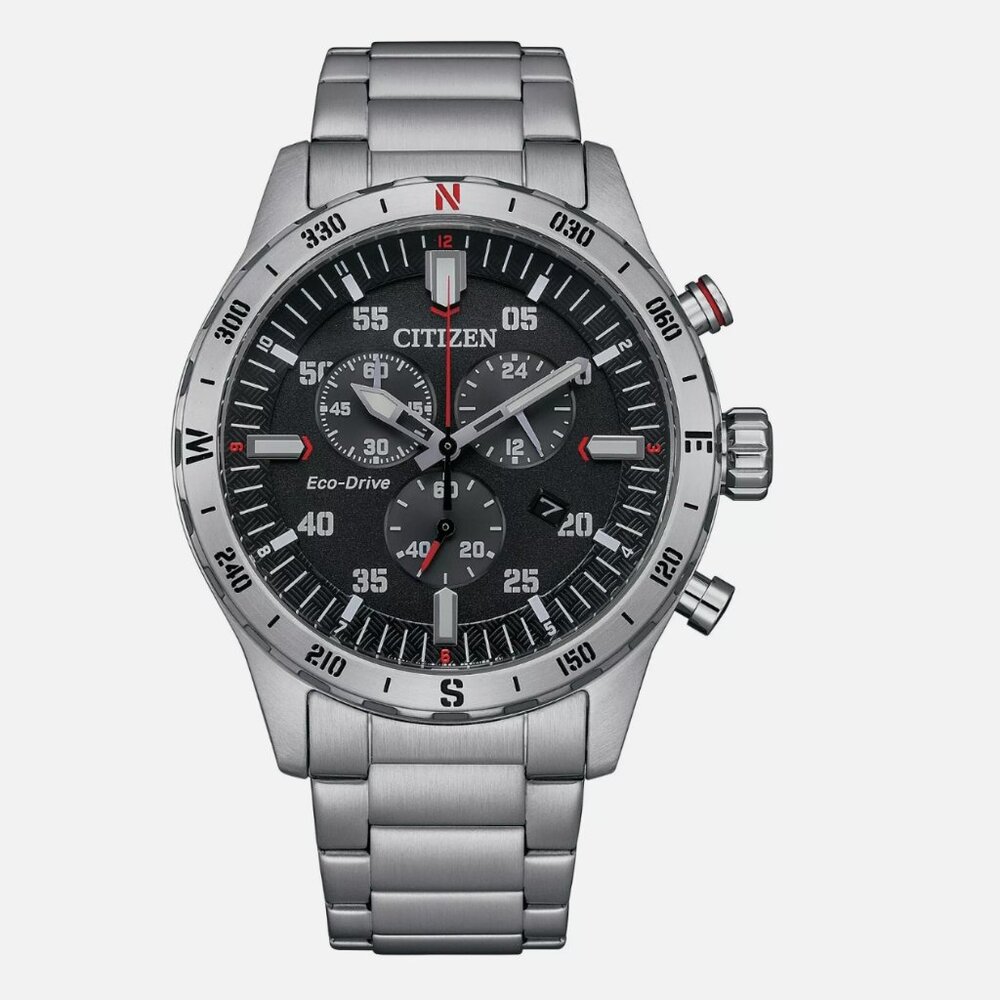 Citizen Sport 44mm Silver Watch New